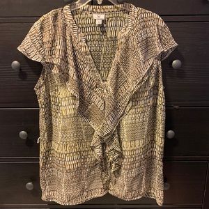 Worthington Button-down Blouse Set | XL